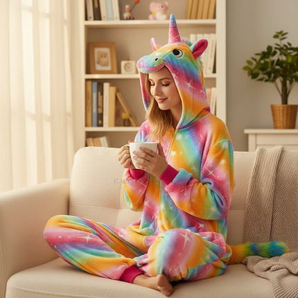 tie dye unicorn onesie - lifestyle