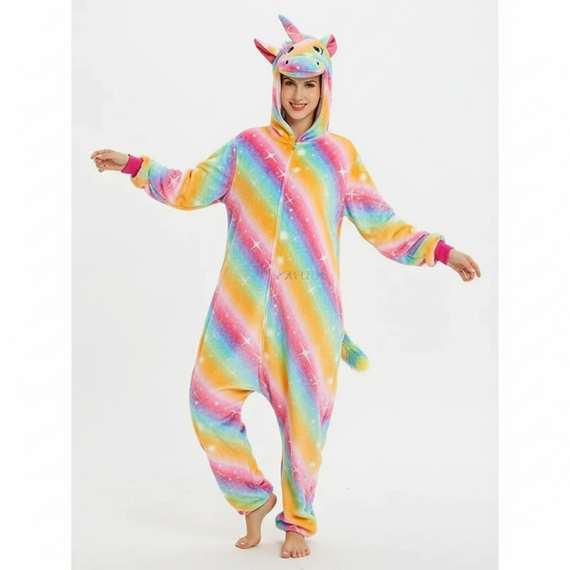 tie dye unicorn onesie - white-bg