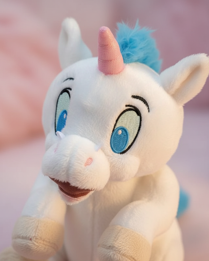 tiny plush unicorn - detail