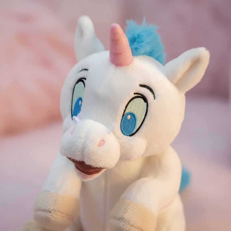 tiny plush unicorn - detail