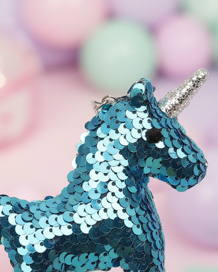 tiny unicorn keychain - detail
