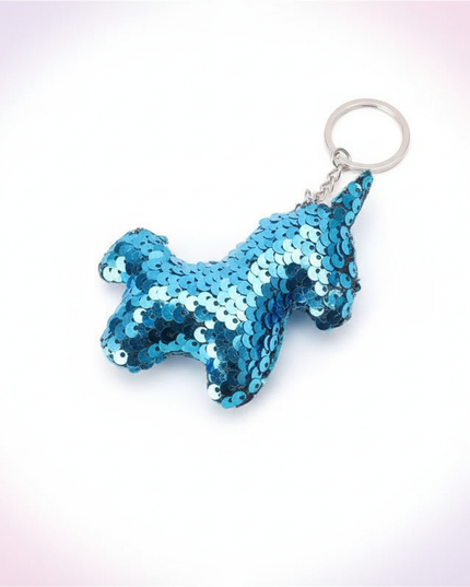 tiny unicorn keychain - white-bg