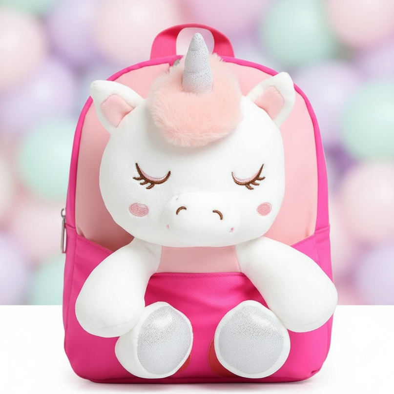 toddler unicorn backpack - detail