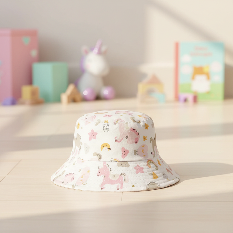 toddler unicorn bucket hat - lifestyle