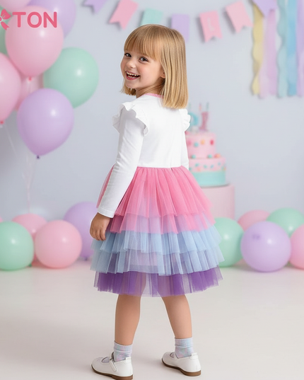 toddler unicorn dress - back