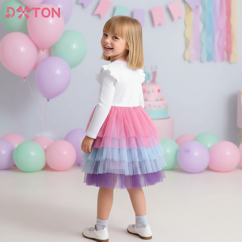 toddler unicorn dress - back