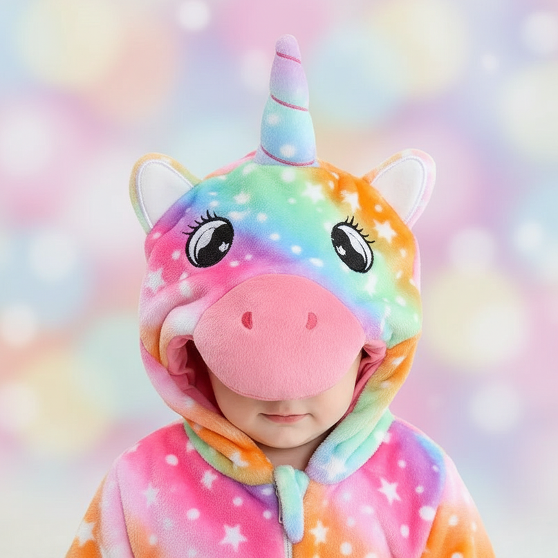 toddler unicorn onesie - detail