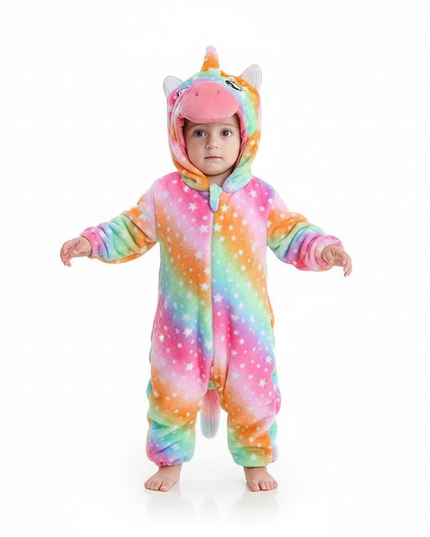 toddler unicorn onesie - white-bg