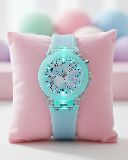 transparent unicorn watch - lifestyle