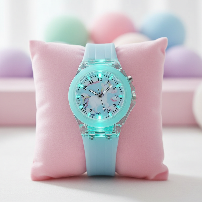transparent unicorn watch - lifestyle