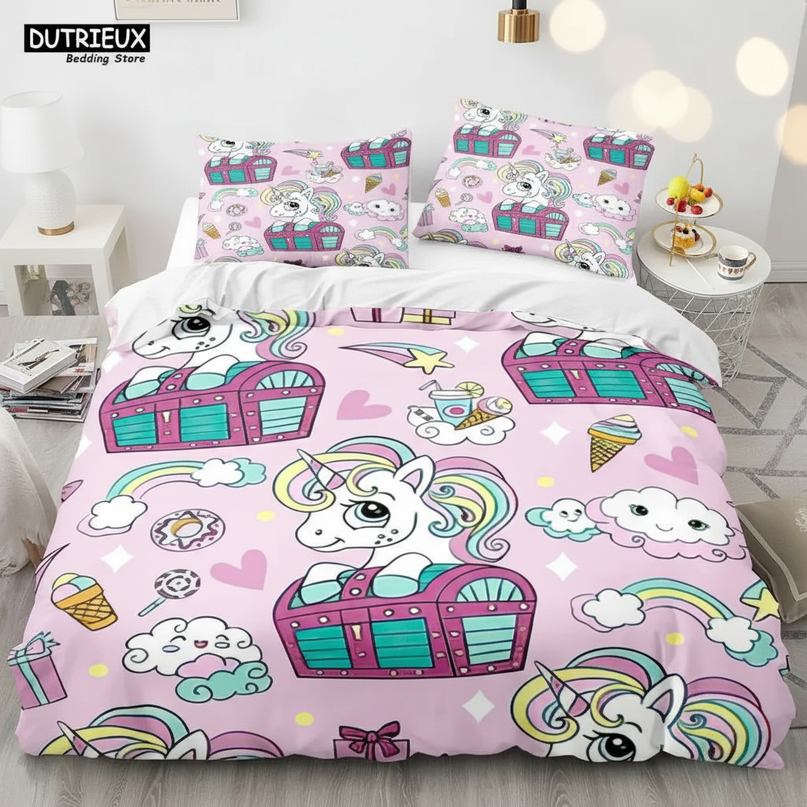 treasure chest unicorn bedding - lifestyle