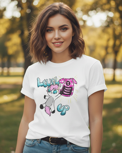 turquoise unicorn shirt - lifestyle
