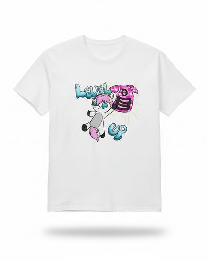 turquoise unicorn shirt - white-bg