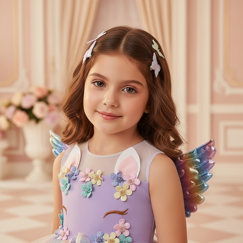 unicorn 1st birthday dress - detail