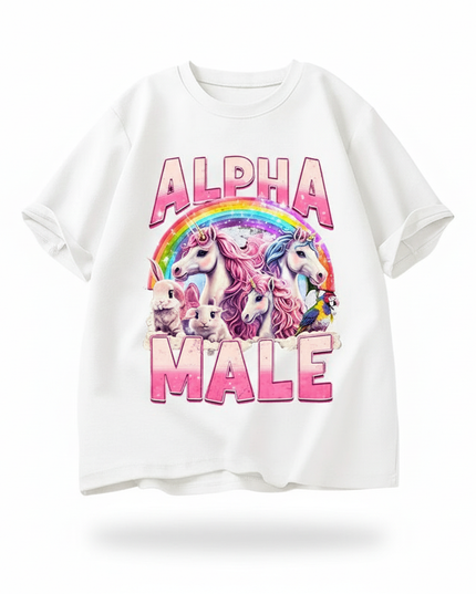 unicorn 1st birthday shirt - white-bg