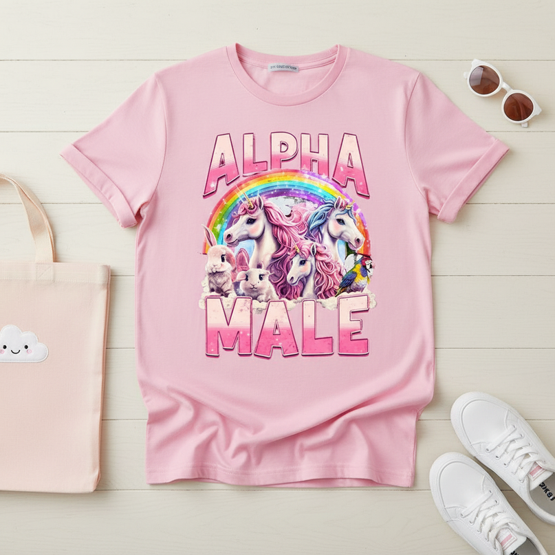 unicorn 2nd birthday shirt - flat-lay