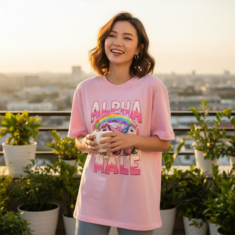 unicorn 2nd birthday shirt - in-use