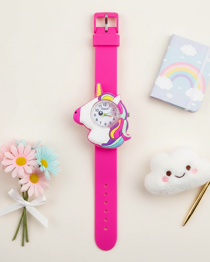 unicorn 3d watch - flat-lay