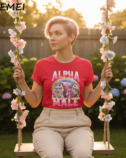 unicorn 3rd birthday shirt - in-use