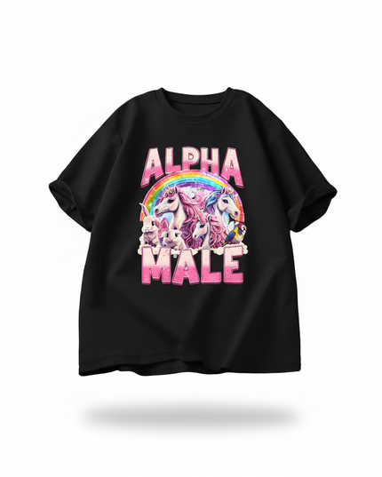 unicorn 4th birthday shirt - white-bg