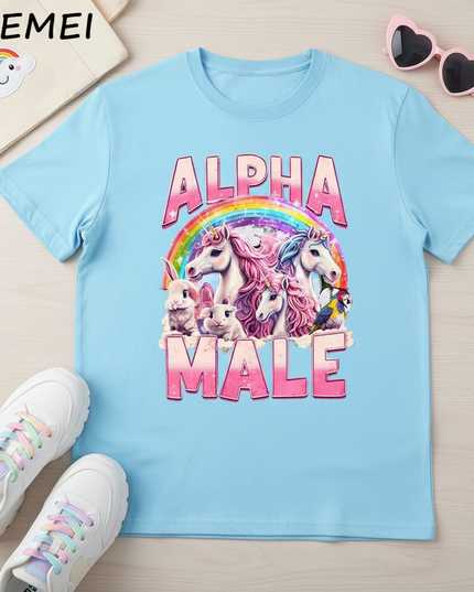 unicorn 5th birthday shirt - flat-lay
