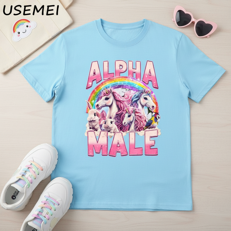 unicorn 5th birthday shirt - flat-lay