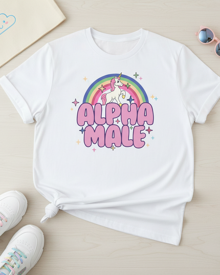 unicorn 6th birthday shirt - flat-lay