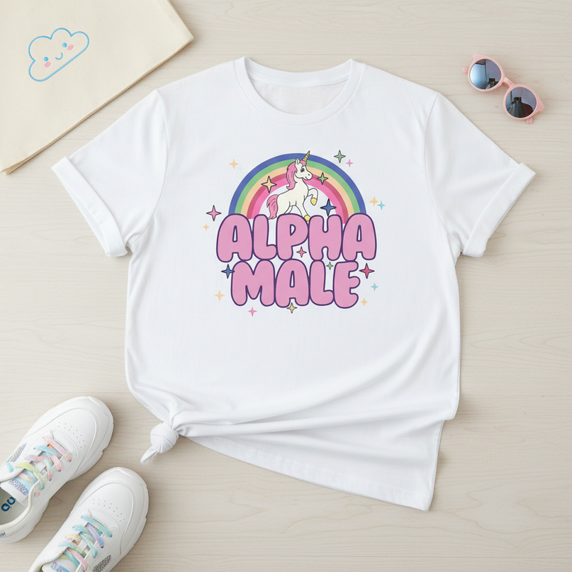 unicorn 6th birthday shirt - flat-lay