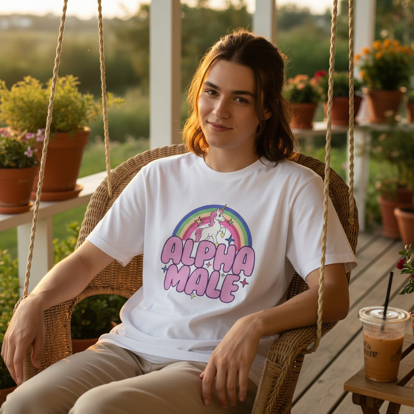 unicorn 6th birthday shirt - in-use