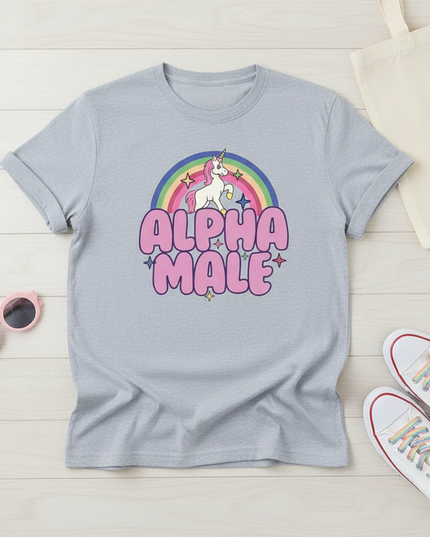 unicorn 8th birthday shirt - flat-lay