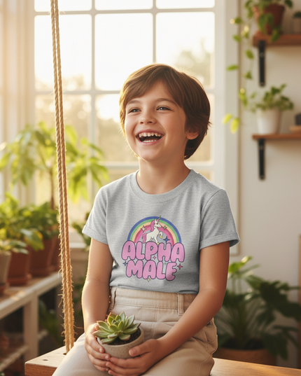 unicorn 8th birthday shirt - in-use