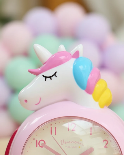 unicorn alarm clock - detail
