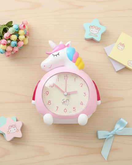 unicorn alarm clock - flat-lay