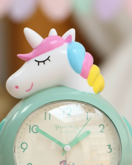 unicorn alarm clock for girls - detail