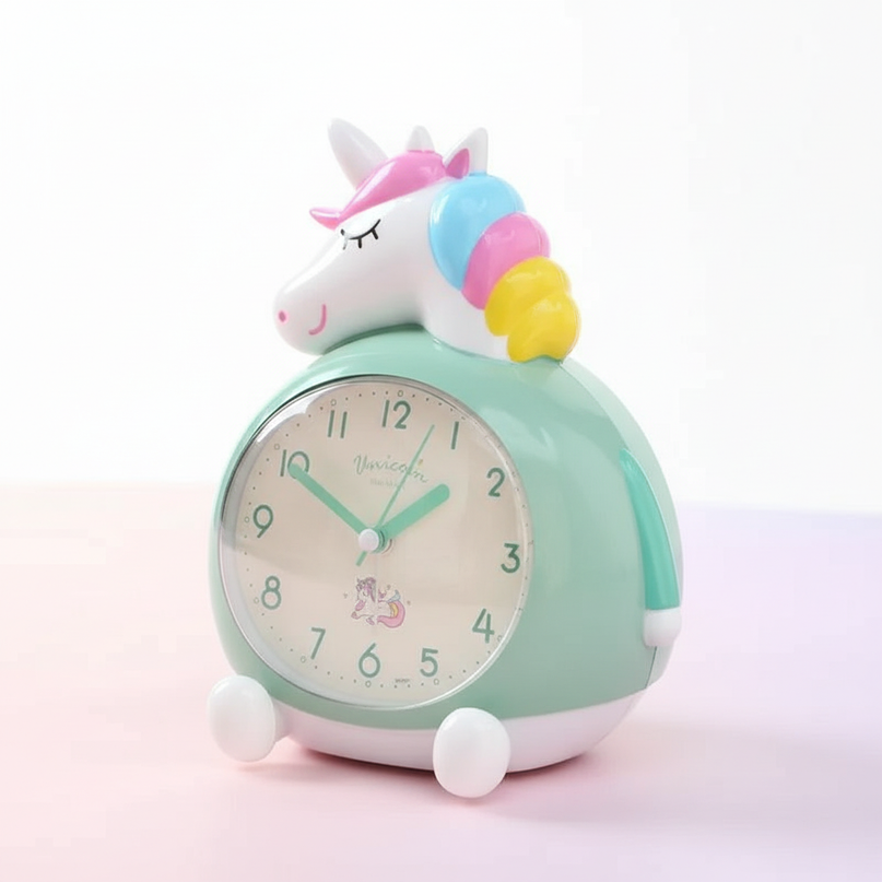 unicorn alarm clock for girls - white-bg