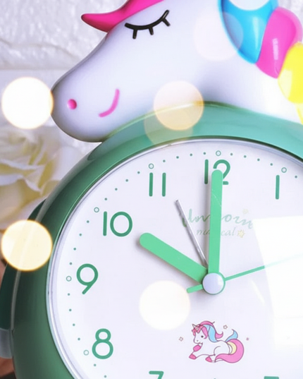 unicorn alarm clock for kids - detail