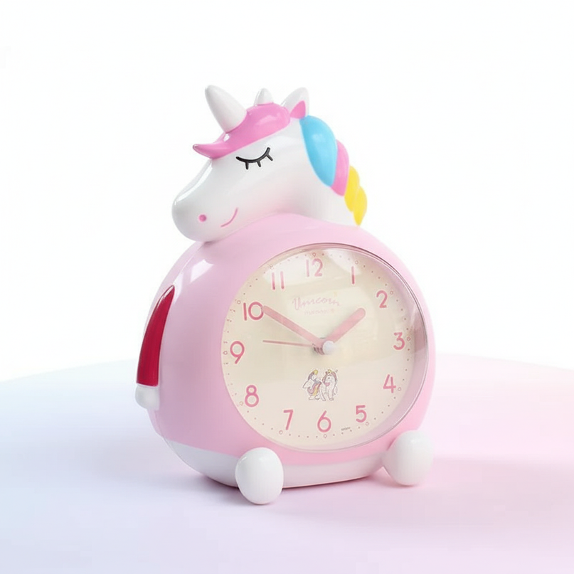 unicorn alarm clock - white-bg