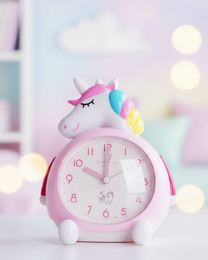 unicorn alarm clock with light - lifestyle