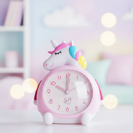 unicorn alarm clock with light - lifestyle