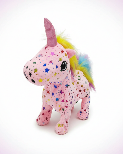 unicorn alpaca plush - white-bg