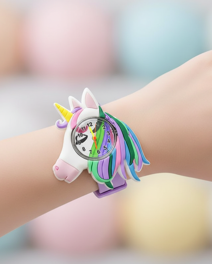 unicorn analog watch - in-use