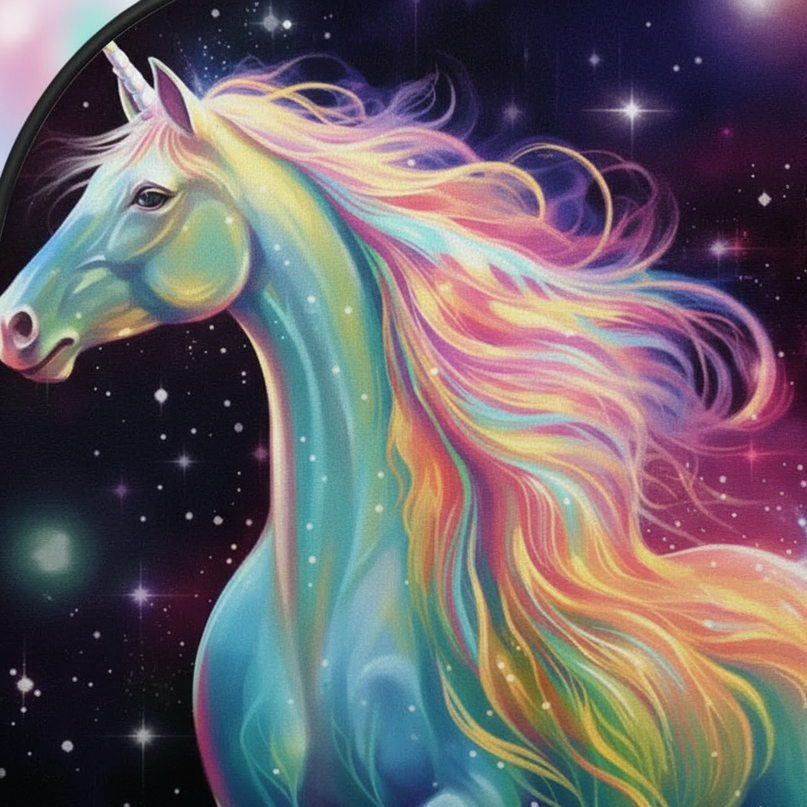 unicorn anime print backpack - detail