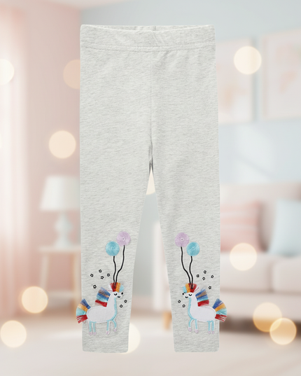 unicorn applique leggings - lifestyle