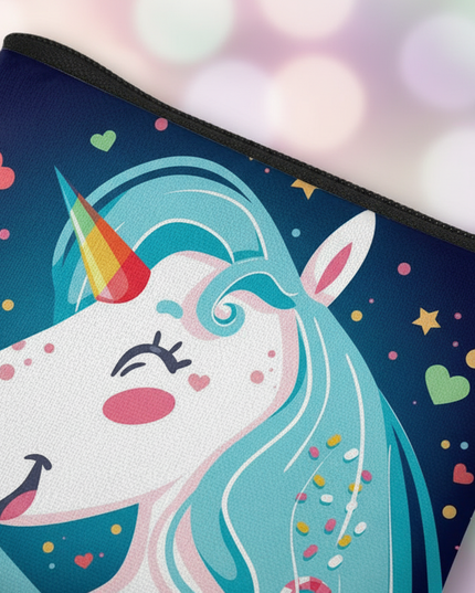 unicorn artistic coin purse - detail