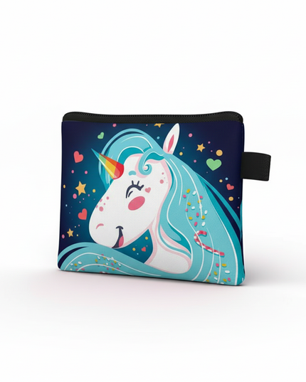 unicorn artistic coin purse - white-bg