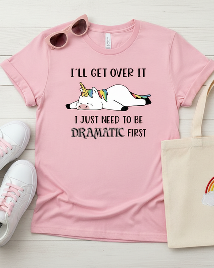 unicorn attitude shirt - flat-lay