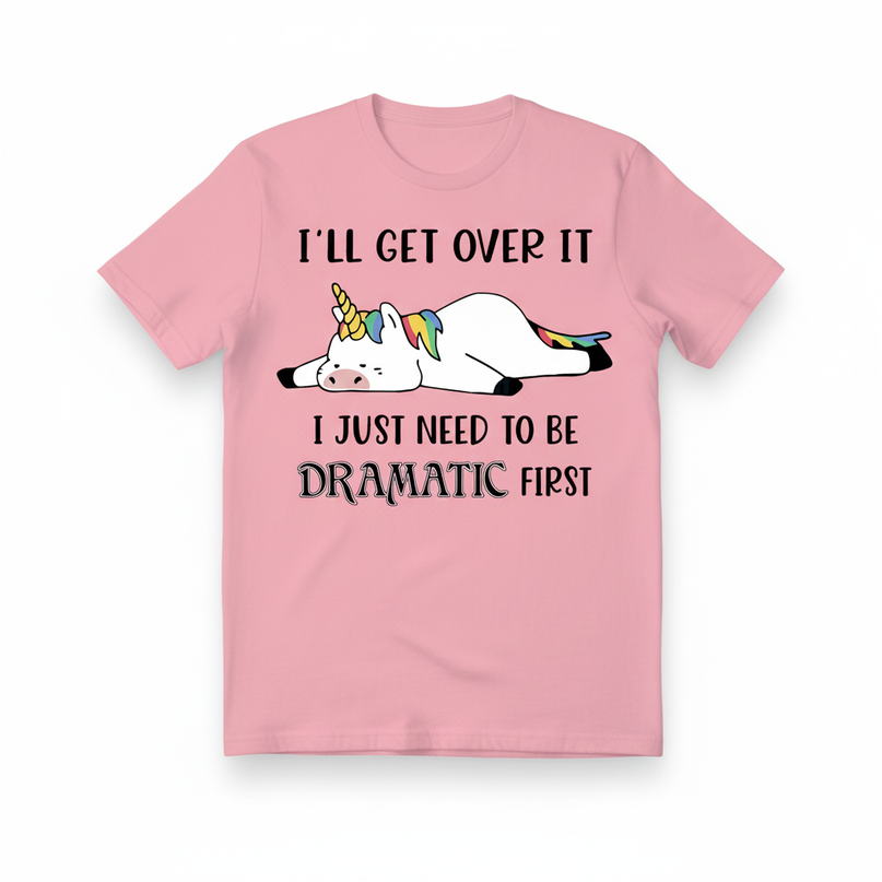 unicorn attitude shirt - white-bg