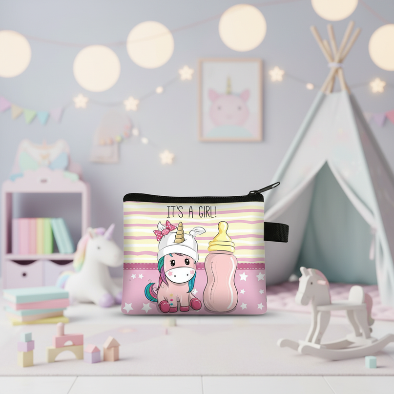 unicorn baby girl purse - lifestyle