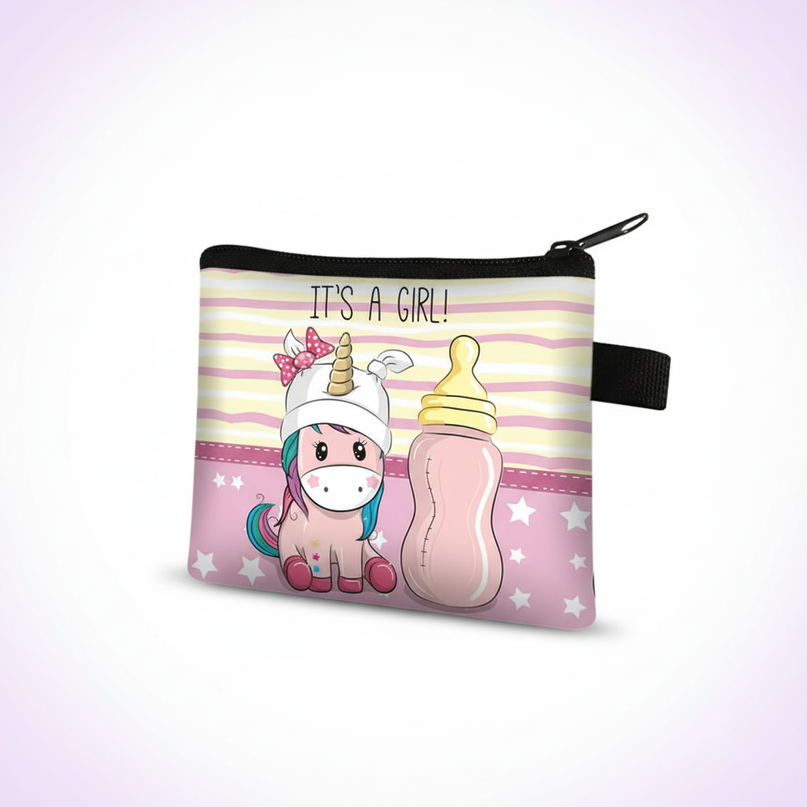 unicorn baby girl purse - white-bg
