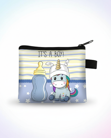 unicorn baby shower purse - white-bg